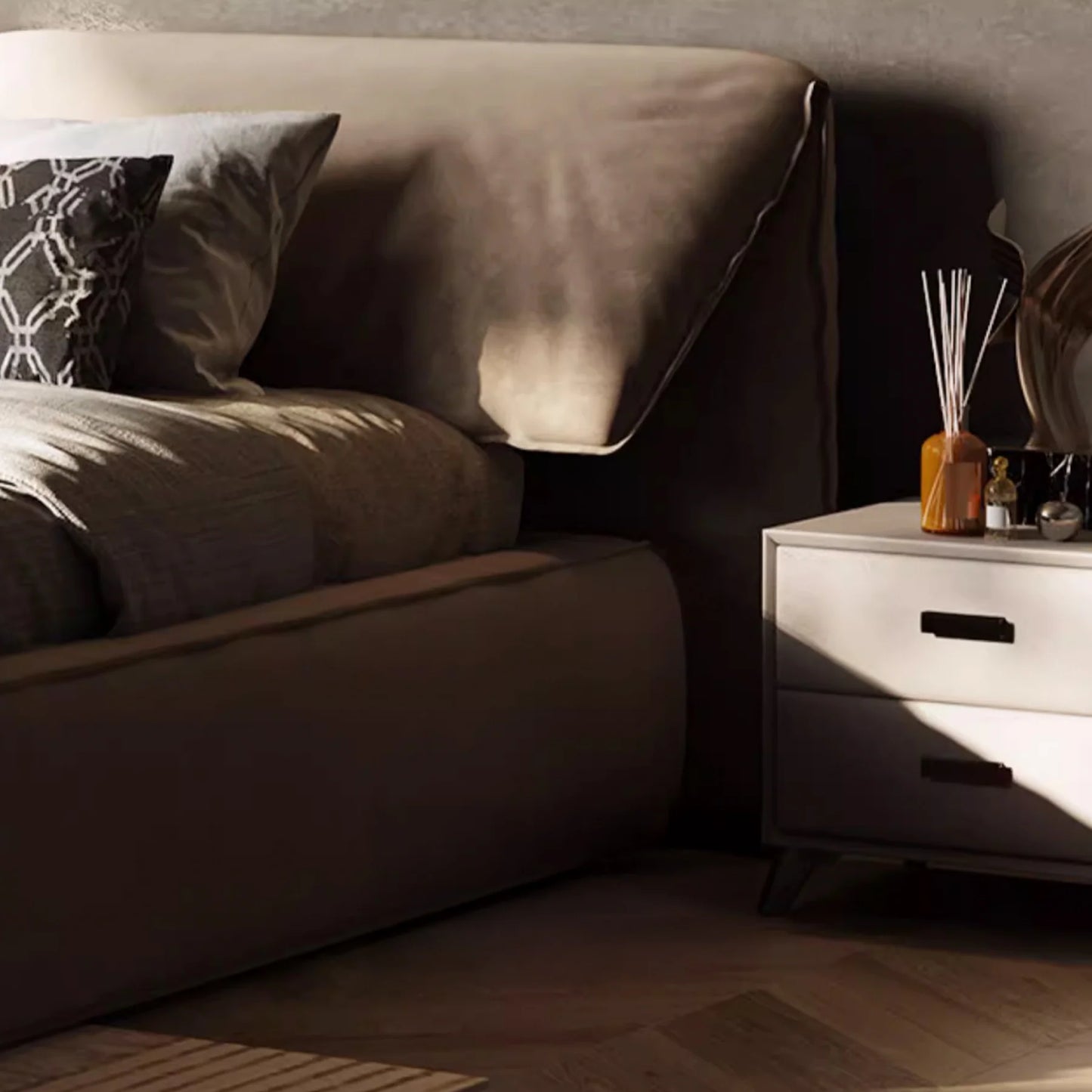 Belo Upholstered Elephant Ear Bed
