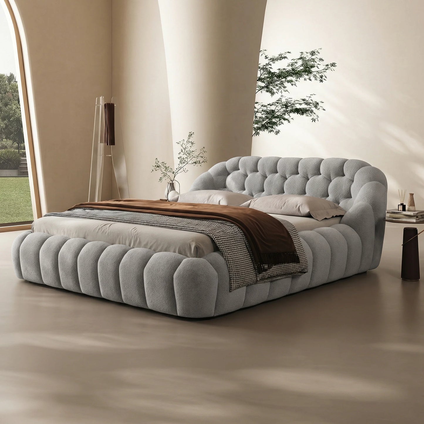 Carlin Tufted Platform Bed