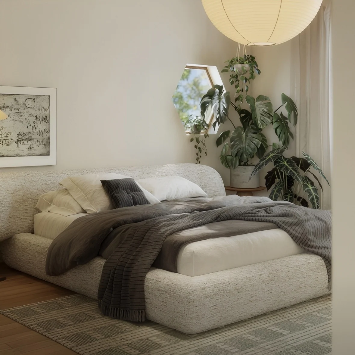 Chiffon Fabric Bed