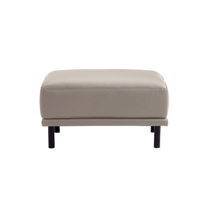 Noble Leather Sofa Ottoman-Beige