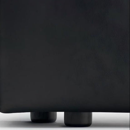 Pudding Leather Bed-Black