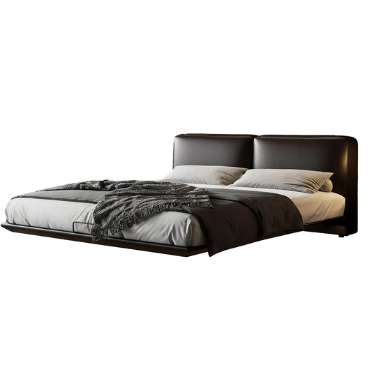 Domus Leather Floating Bed