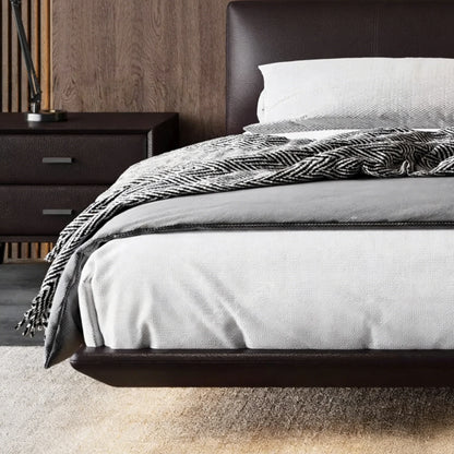 Domus Leather Floating Bed