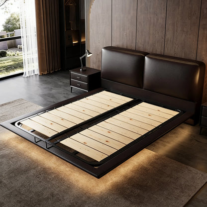 Domus Leather Floating Bed