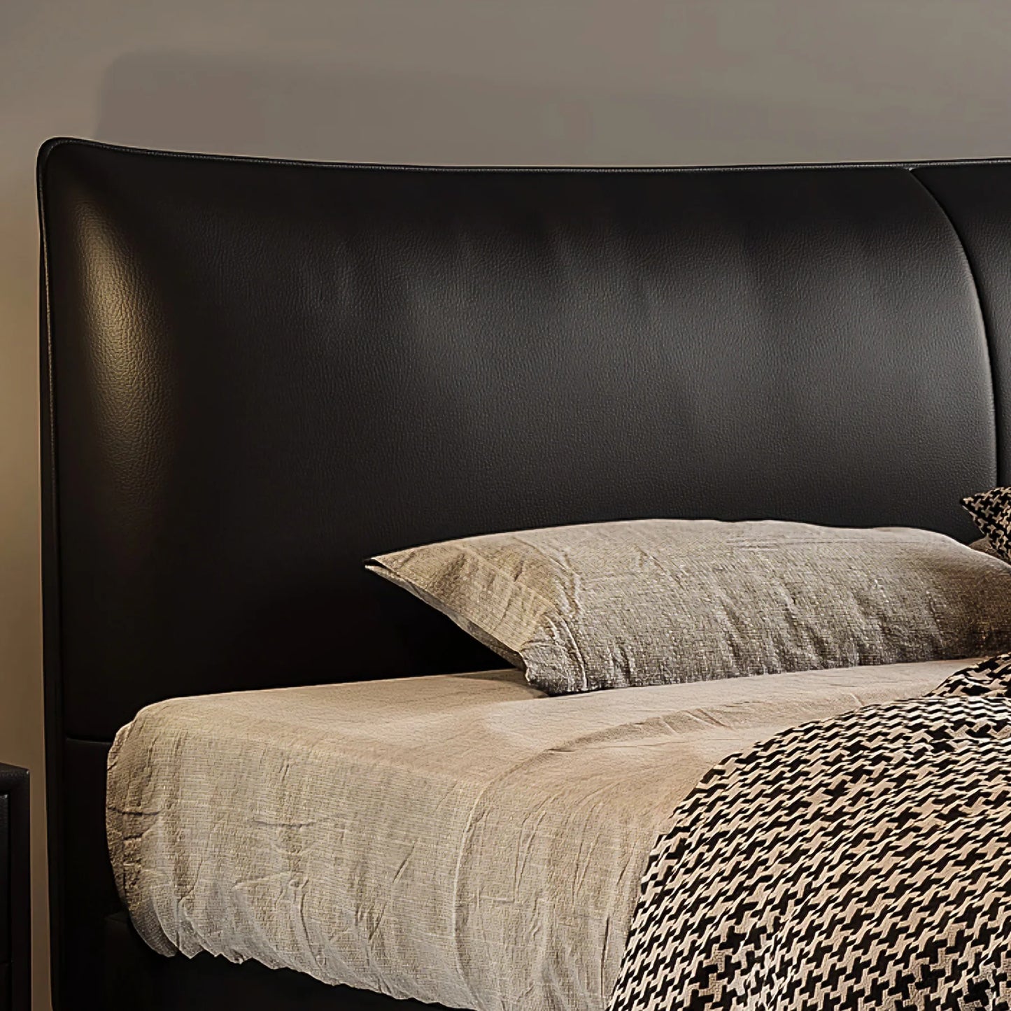 Isamari Leather Floating Bed