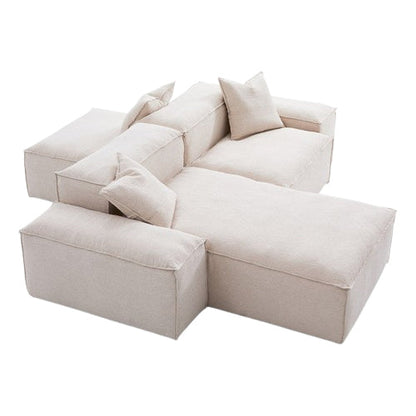 Freedom Modular Khaki Double Sided Sectional Sofa-Khaki-106.3″-Low