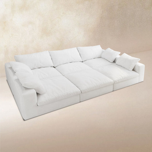 Lunna Modular Sofa Bedwhite / 120 inch bed