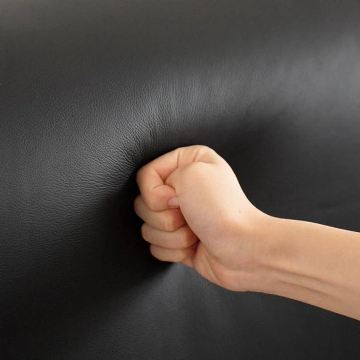 Noir Macaron Leather Bed