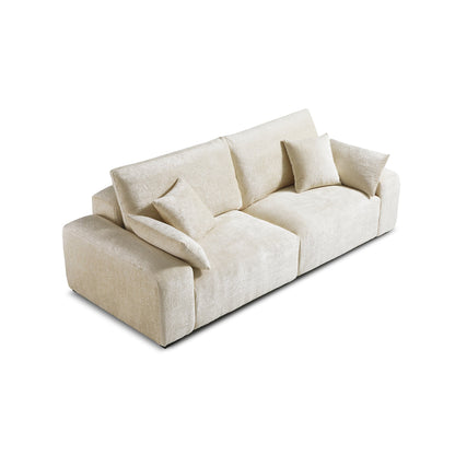 The Empress Beige Sofa-Beige-90.6″